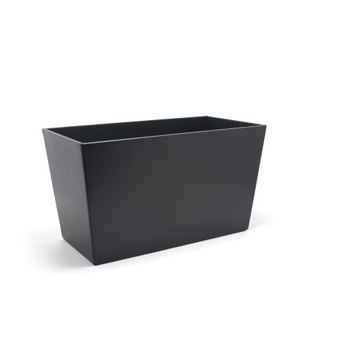 London Large Recycle Wastebasket, 30 Quart, Black